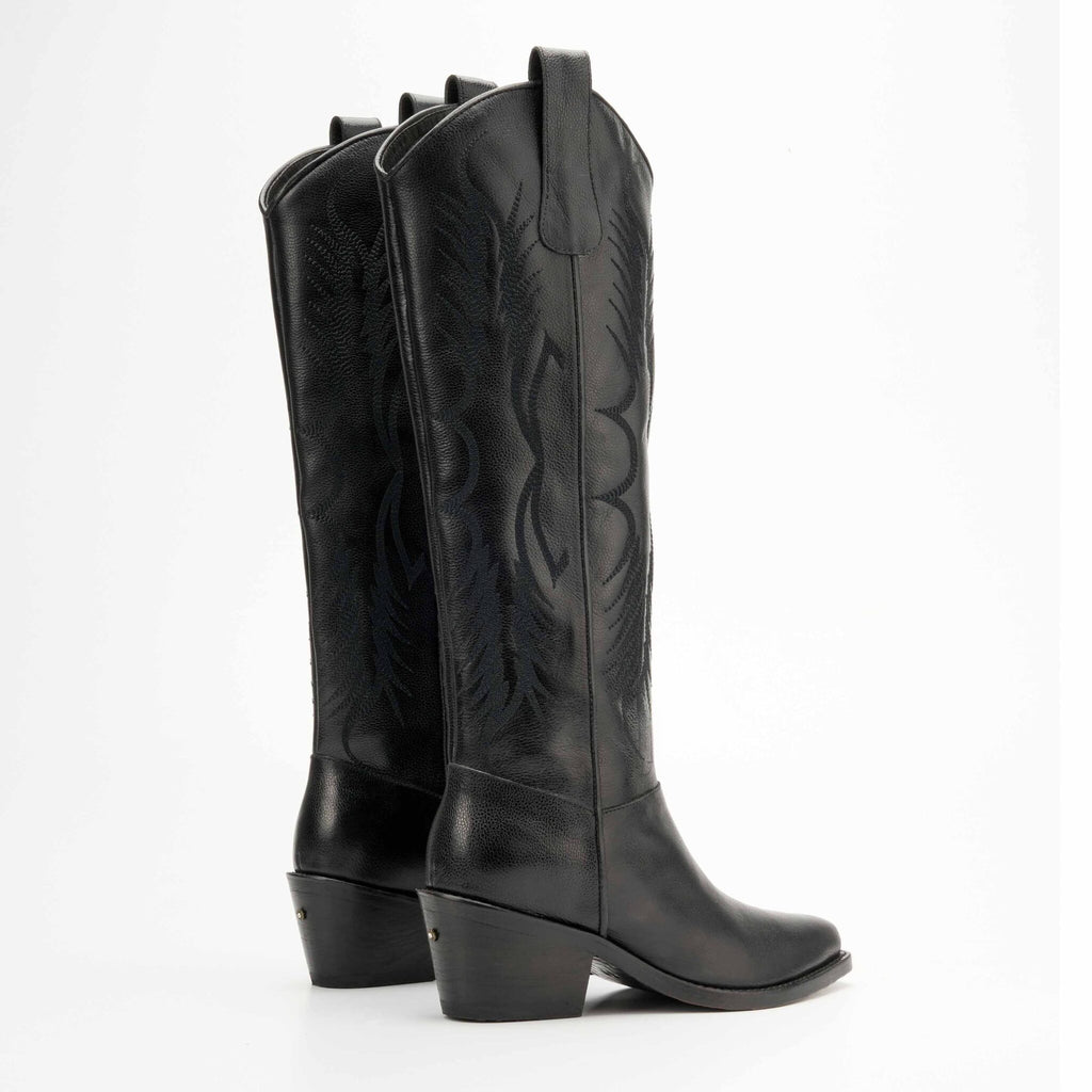 BOTA TEXANA EXTRALARGA NEGRA
